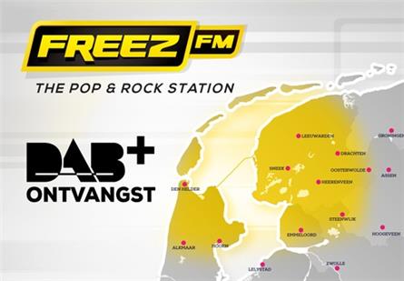 Freez FM terug via DAB+ in Noordwest-Nederland